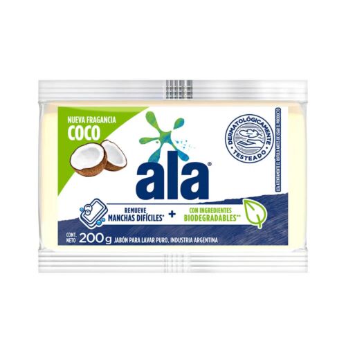 JABON PAN ALA BARRA COCO PACK x 200 GR