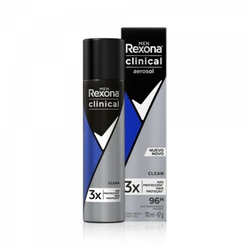 DESODORANTE REXONA AEROSOL CLINICAL MUJER CLEAN x 150 GR