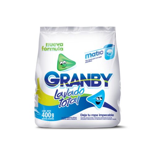 JABON DE ROPA GRANBY LAVADO MANO LIMON x 400 GR
