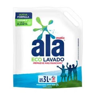JABON DE ROPA ALA LIQUIDO BAJA ESPUMA DP x 3 LT