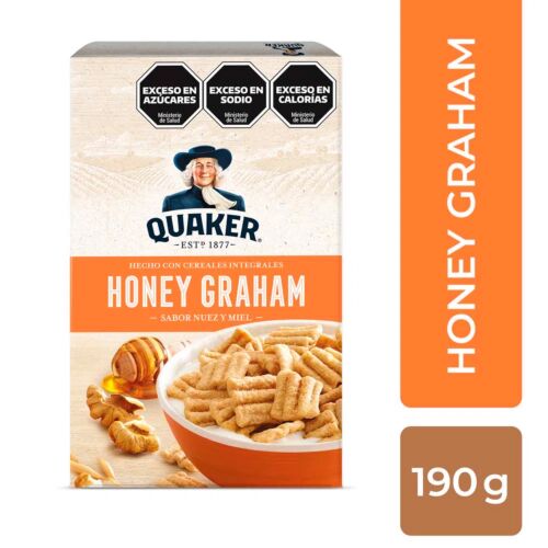CEREAL QUAKER HONEY GRAHAM x 190 GR