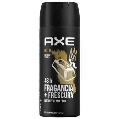 DESODORANTE AXE AEROSOL GOLD WOOD BODY SPRAY VAINILLA x 97 GR