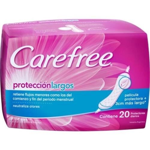 PROTECTOR DIARIO CAREFREE LARGO x 20 U