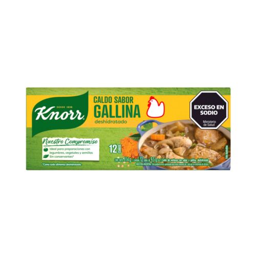 CALDO KNORR GALLINA x 12 CUBOS