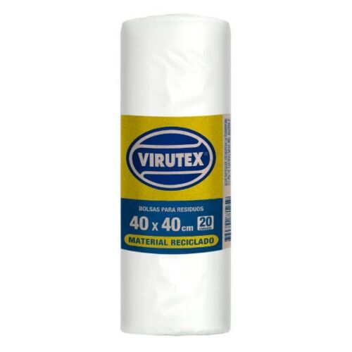 BOLSA TASK RESIDUOS ROLLO BLANCA 34 X 38 CM x 20 UNIDADES