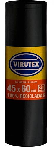 BOLSA VIRUTEX ROLLO BIODEGRADABLE x 20 UNIDADES