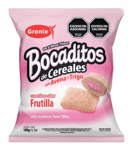 BOCADITOS GRANIX RELL CON FRUTILLA x 180 GR