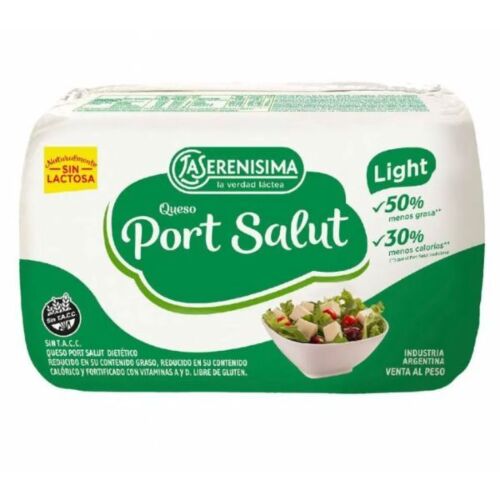 QUESO LA SERENISIMA PORT SALUT LIGHT FRACCIONADO  x UNIDAD
