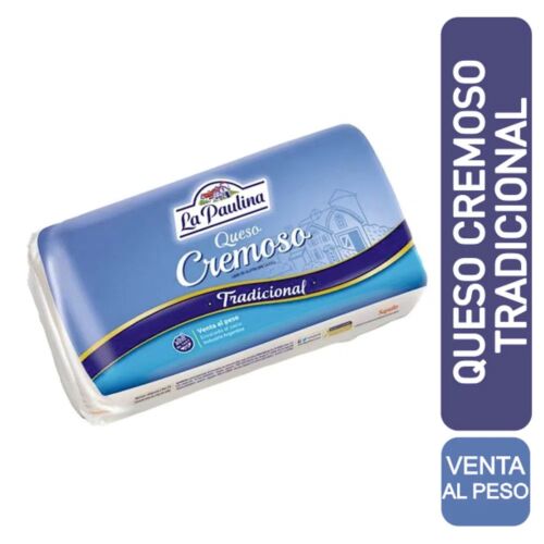 QUESO LA PAULINA CREMOSO MEDIA HORMA x KG