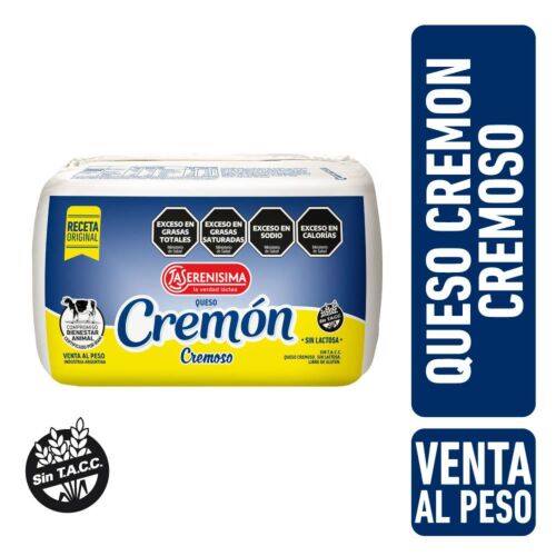 QUESO LA SERENISIMA CREMON CREMOSO FRACCIONADO x  UNIDAD