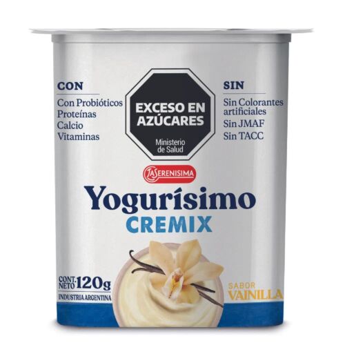 YOGUR YOGURISIMO CREMIX VAINILLA x 120 GR
