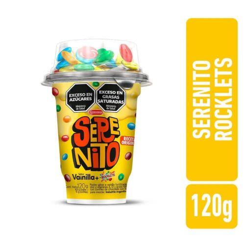 POSTRE SERENITO VAINILLA CON CONFITES x 120 GR
