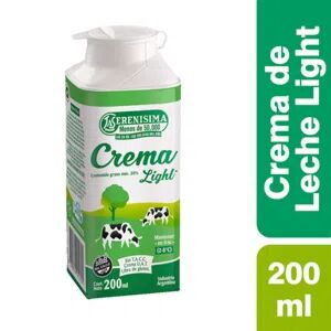 CREMA LA SERENISIMA LIGHT TETRATOP x 200 CC