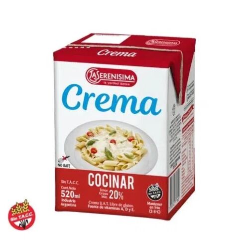 CREMA LA SERENISIMA PARA COCINAR CARTON x520 ML