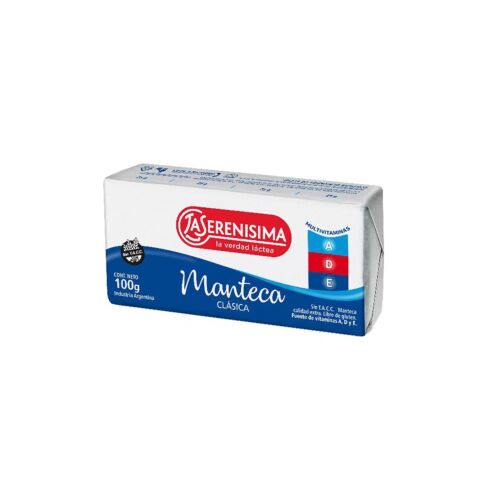 MANTECA LA SERENISIMA EXTRA MULTIVITAMINAS x100 GR