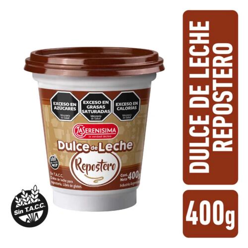 DULCE DE LECHE LA SERENISIMA REPOSTERO x 400 GR
