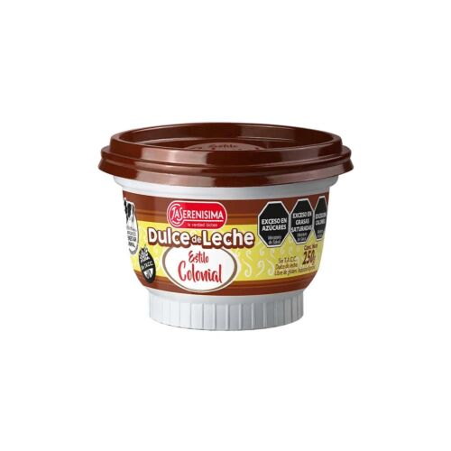 DULCE DE LECHE LA SERENISIMA COLONIAL x 250 GR