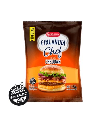 QUESO LA SERENISIMA FINLANDIA CHEF CHEDDAR EN FETAS x 150 GR