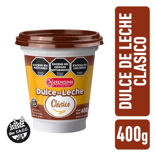 DULCE DE LECHE LA SERENISIMA CLASICO x 400 GR