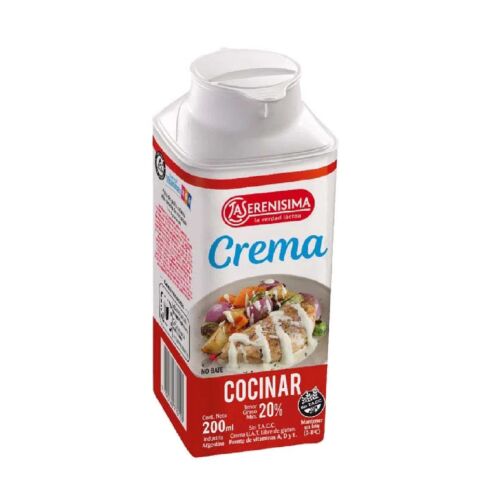 CREMA LA SERENISIMA CULINARIA TETRATOP x 200 GR