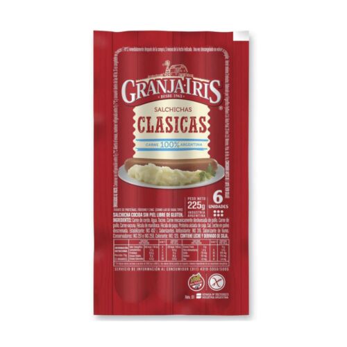 SALCHICHA GRAJA IRIS CLASICA x 6 UNIDADES