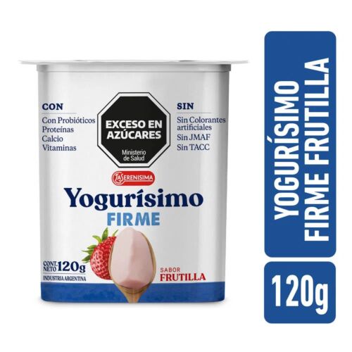 YOGUR YOGURISIMO FIRME FRUTILLA 4 x120 GR