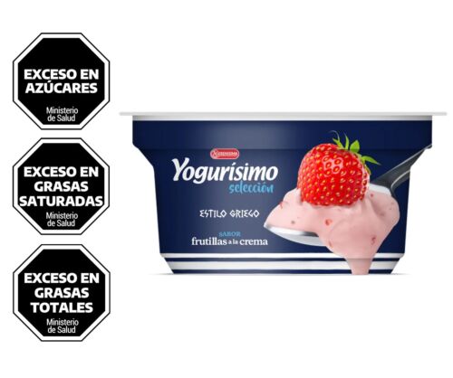 YOGUR YOGURISIMO ESTILO GRIEGO FRUTILLA CON CREMA x 125 GR