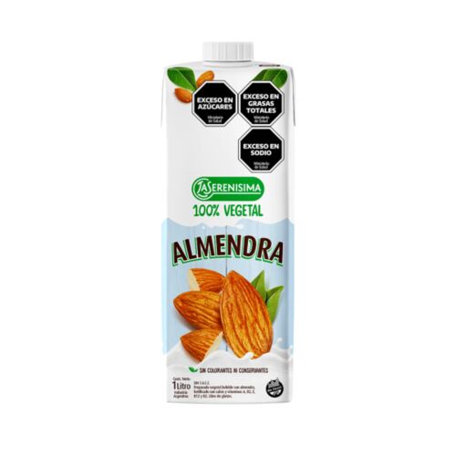 LECHE LA SERENISIMA 100% VEGETAL ALMENDRAS x 1 LT