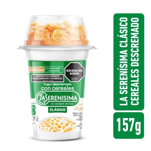 YOGUR LA SERENISIMA CLASICO CORNFLAKE DESCREMADA x 157 GR