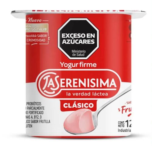 YOGUR LA SERENISIMA CLASICO FIRME FRUTILLA ENTERA x 120 GR