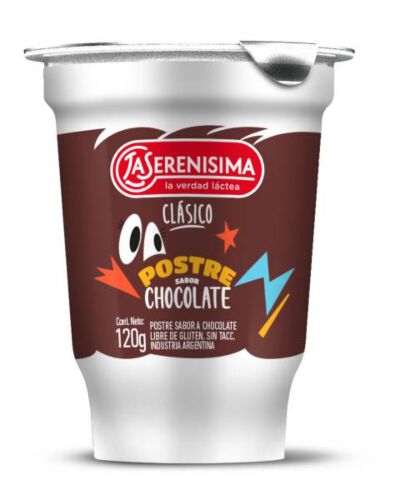 POSTRE LA SERENISIMA CLASICO CHOCOLATE x 95 GR