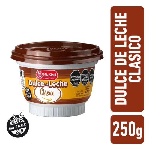 DULCE DE LECHE LA SERENISIMA CLASICO x 250 GR
