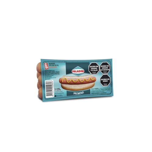 SALCHICHA PALADINI x 6 UNIDADES