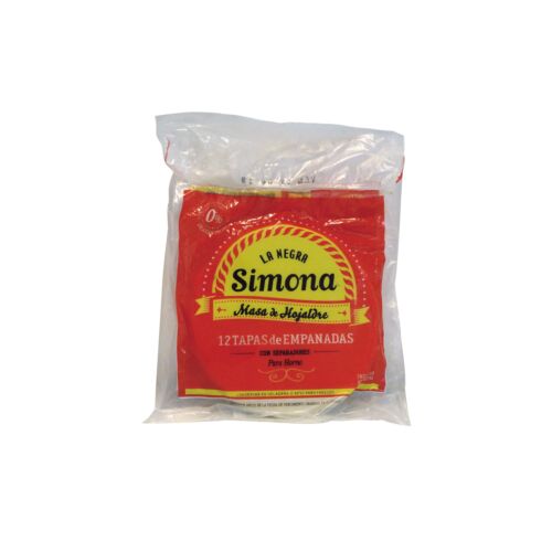 TAPAS EMPANADAS LA NEGRA SIMONA CRIOLLA x 12 U