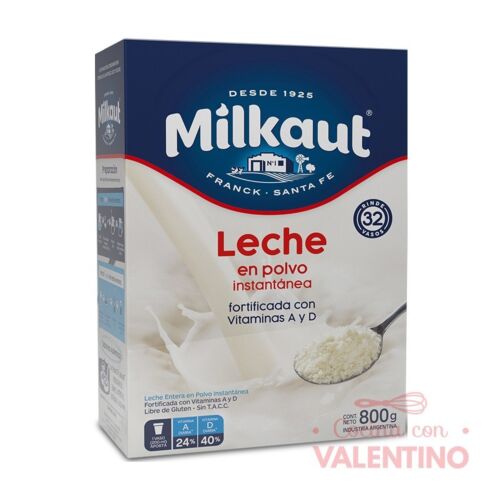 LECHE MILKAUT ENTERA x 800 GR