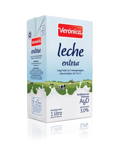 LECHE VERONICA ENTERA LARGA VIDA x 1 LT