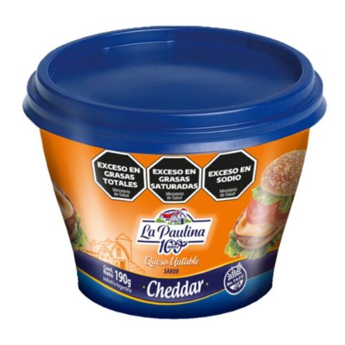 QUESO LA PAULINA FUNDIDO CHEDDAR x190 G
