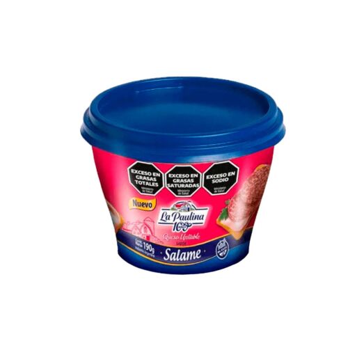 QUESO LA PAULINA FUNDIDO SALAME x190 GR
