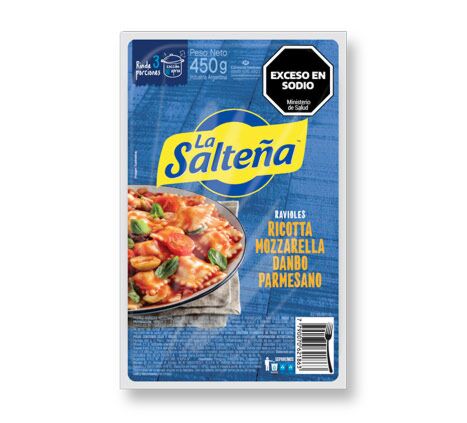 RAVIOLES LA SALTEÑA 4 QUESOS x 450 GR