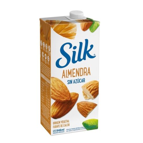 LECHE DE ALMENDRAS  SILK NATURAL SIN  AZUCAR x 946 ML