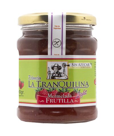MERMELADA LA TRANQUILINA FRUTILLA LIGHT x 330 GR