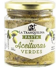 PASTA DE ACEITUNAS VERDES LA TRANQUILINA x 220 GR