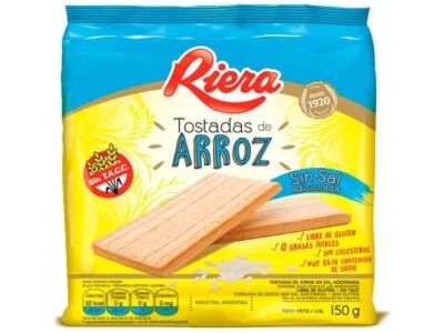 TOSTADAS RIERA ARROZ x 150 GR