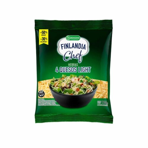 QUESO LA SERENISIMA FINLANDIA HEBRAS 4 QUESOS LIGHT x 130 GR