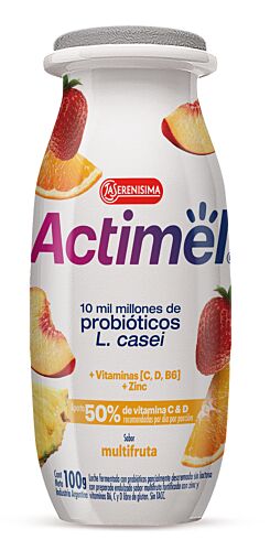 YOGUR ACTIMEL 0% MULTIFRUTA x 100 ML