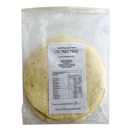 PAN LOS TRES PIBES TACOS x UNIDAD