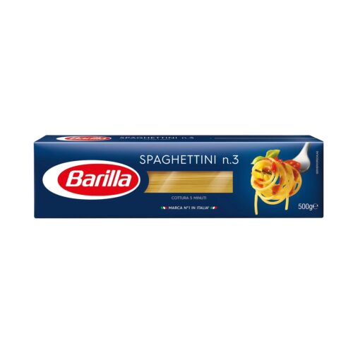 PASTA BARILLA SPAGHETTINI NUMERO 3 x 500 GR