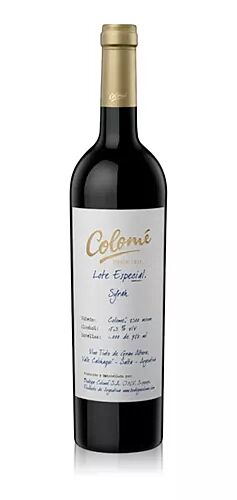 VINO COLOME LOTE ESPECIAL SYRAH x 750 ML
