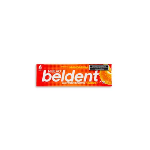 CHICLE BELDENT MANDARINA x 10 GR