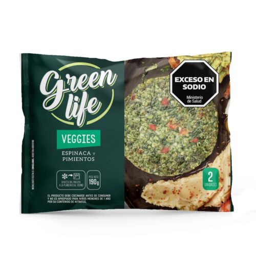MEDALLON GREEN LIFE ESPINACA Y PIMIENTO x 2 UNIDADES